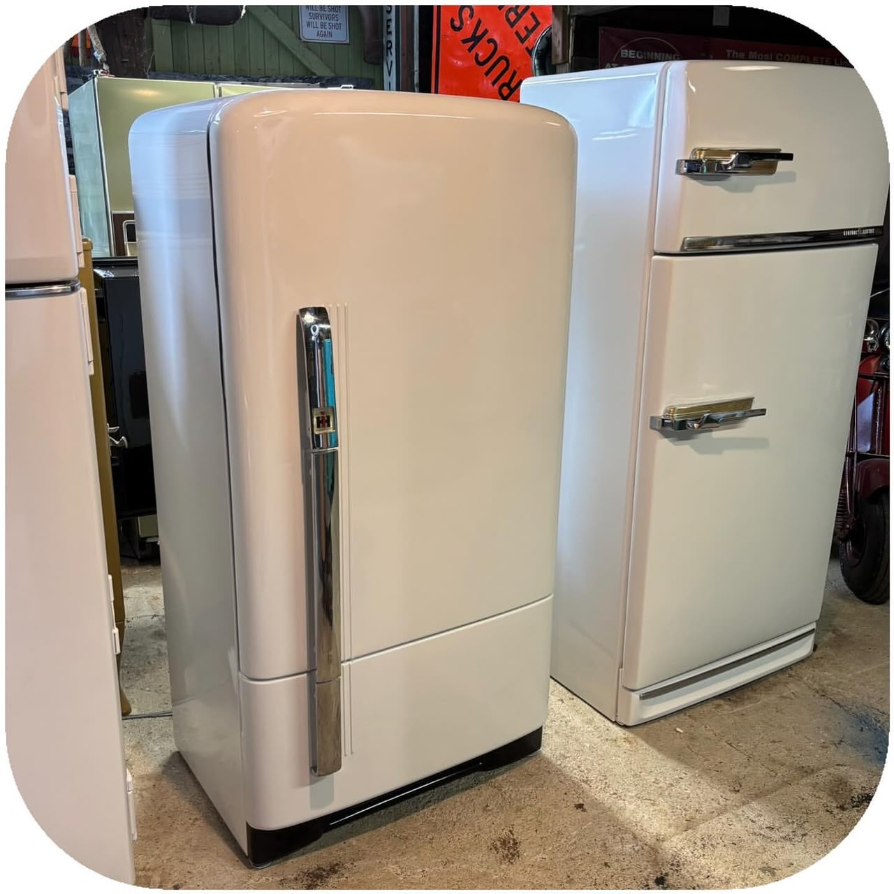 International Harvester Rounded-Top Refrigerator, Restored