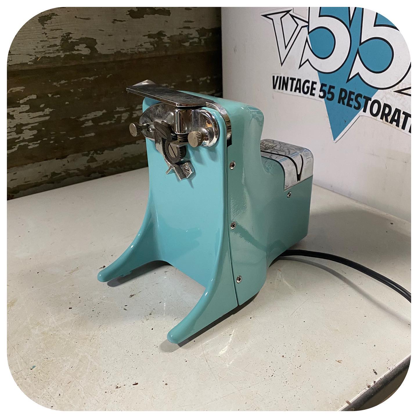 Electric Can Opener & Knife Sharpener, Turquoise