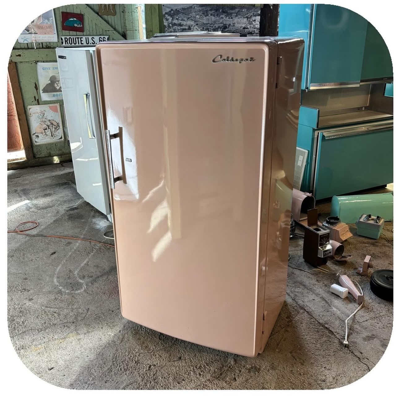 1950s Coldspot Refrigerator, Pink